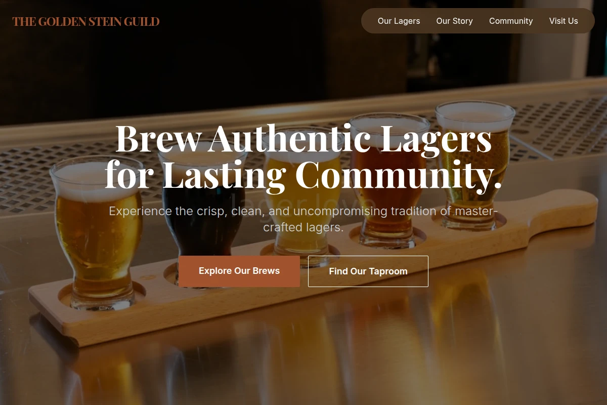 Lager Craft Beer